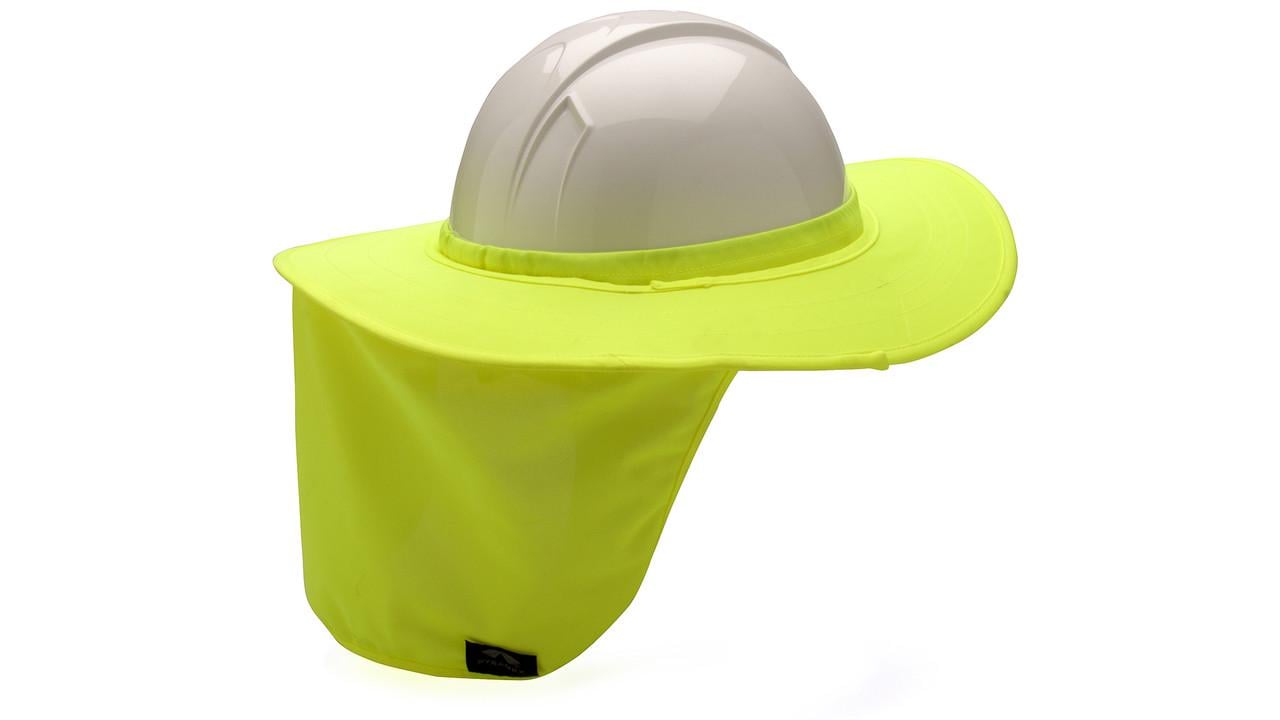 Солнцезащитный козырек для каски с накидкой для шеи Pyramex HPSHADE30 (Hi-vis Lime)