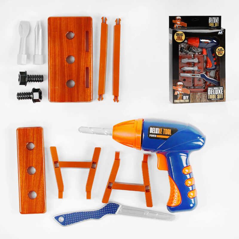 Дитячий набір інструментів A 520-13 A дриль із заводним механізмом (125676) - фото 2 Дитячий набір інструментів A 520-13 A дриль із заводним механізмом (125676) - фото 2