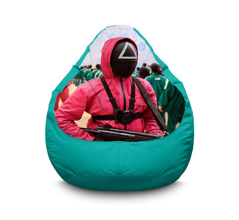 Кресло мешок iPuff Squide Game Triangle Оксфорд XXXL 100х135 см Бирюзовый Кресло мешок iPuff Squide Game Triangle Оксфорд XXXL 100х135 см Бирюзовый