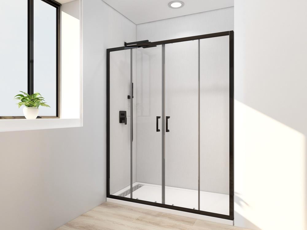 Дверь в нишу MIXXUS Premium DIVERSE SD01-160x185-TR прозрачное стекло 5 мм Black (MI6879) - фото 7 Дверь в нишу MIXXUS Premium DIVERSE SD01-160x185-TR прозрачное стекло 5 мм Black (MI6879) - фото 7