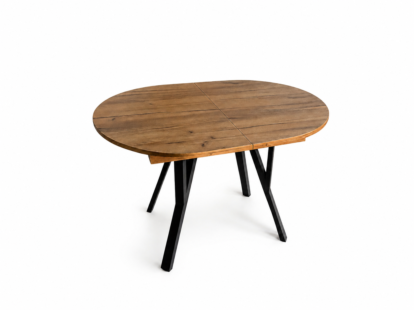 Обеденный стол Fusion Furniture Рондо 1100 Черный/Дуб аппалачи Обеденный стол Fusion Furniture Рондо 1100 Черный/Дуб аппалачи