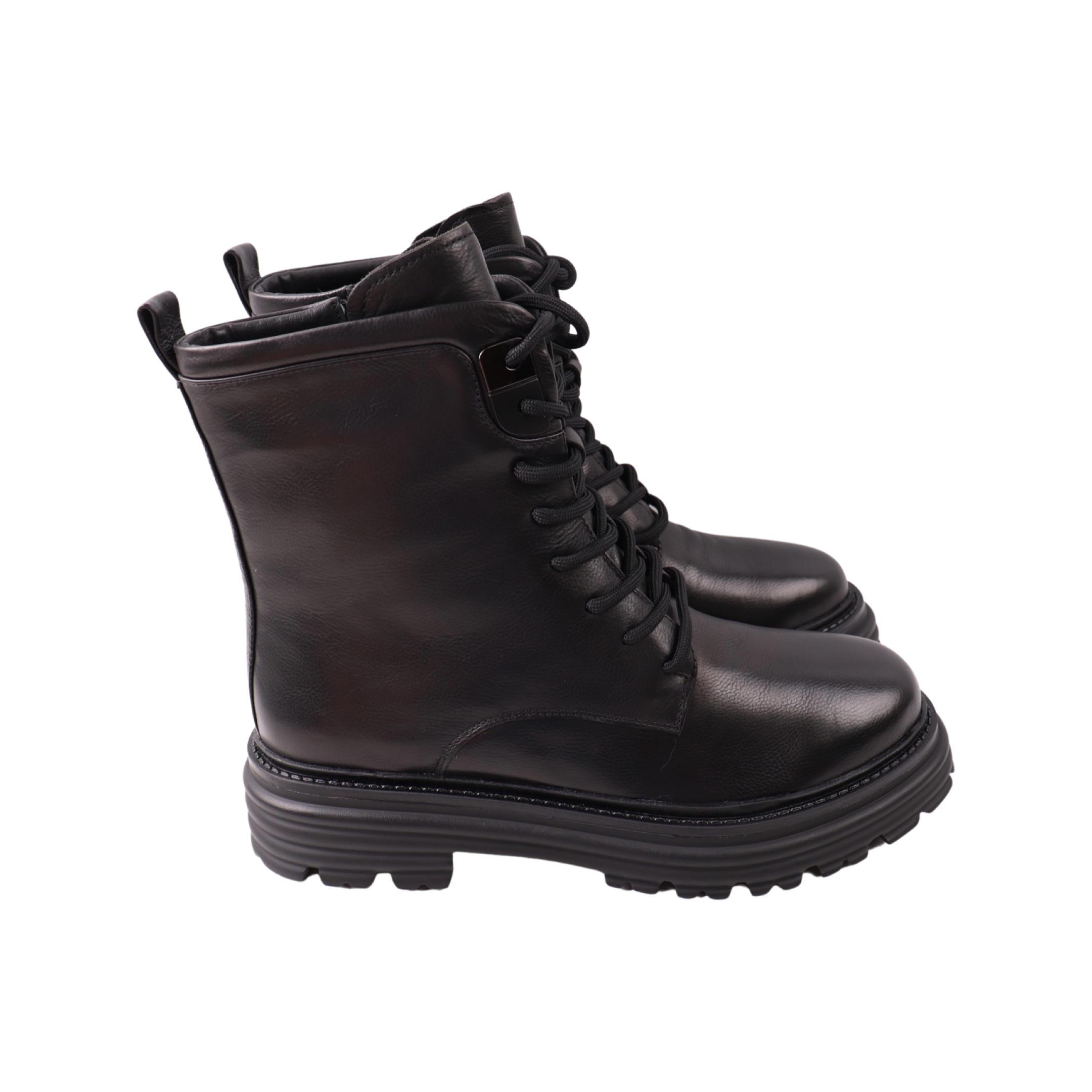 Ботинки женские Arees натуральная кожа р. 39 Черный (169-23DHC)