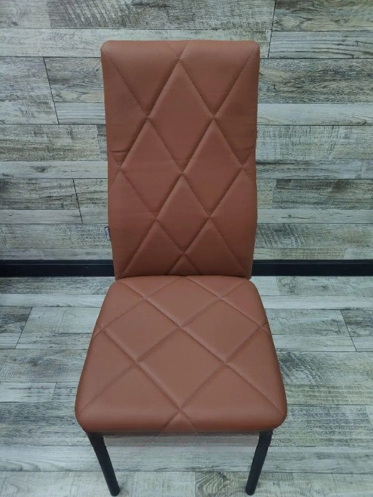 Кухонний стілець Комфорт Люкс Ромб м'який 40х40х98 см Коричневий/Чорний (28373829)