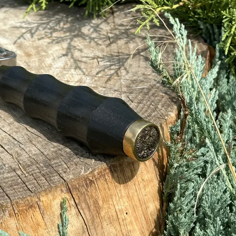 Шампур для шашлику Польський герб Коло з дерев'яною ручкою (SKK14) - фото 4 Шампур для шашлику Польський герб Коло з дерев'яною ручкою (SKK14) - фото 4