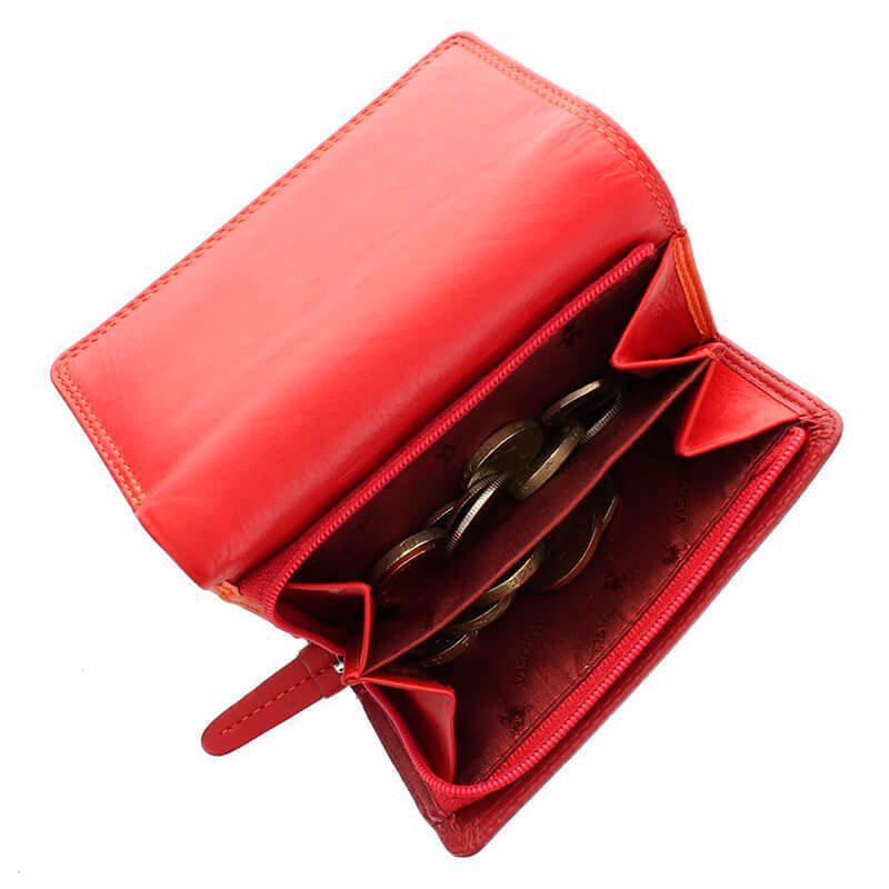 Кошелек женский кожаный Visconti Biola Red Multi (RB39 RED MULTI) - фото 7