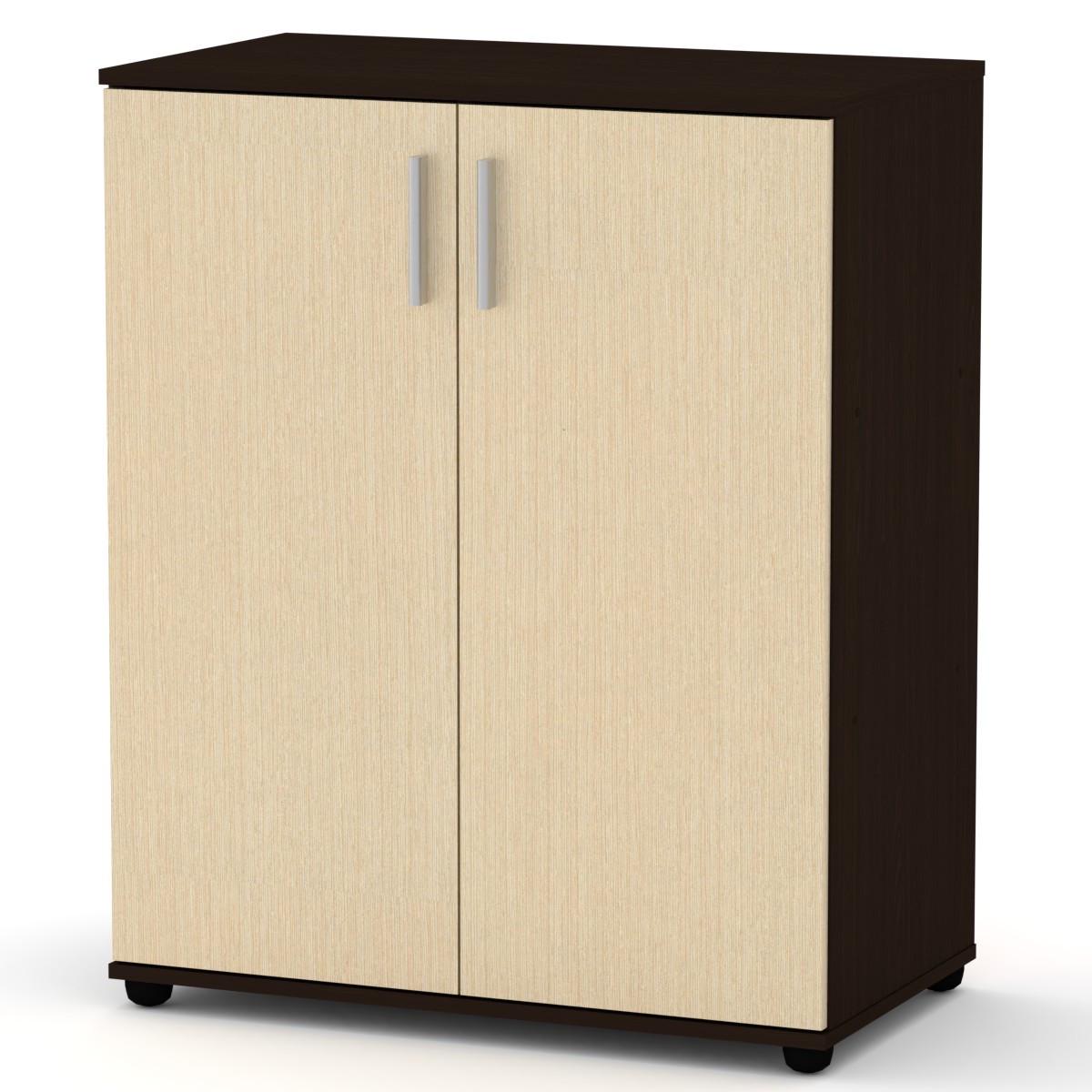 Комод Компаніт з 2 дверцятами 80,4х44,8х98,6 см Венге темний/Венге світлий (26920906) - фото 1 Комод Компаніт з 2 дверцятами 80,4х44,8х98,6 см Венге темний/Венге світлий (26920906) - фото 1