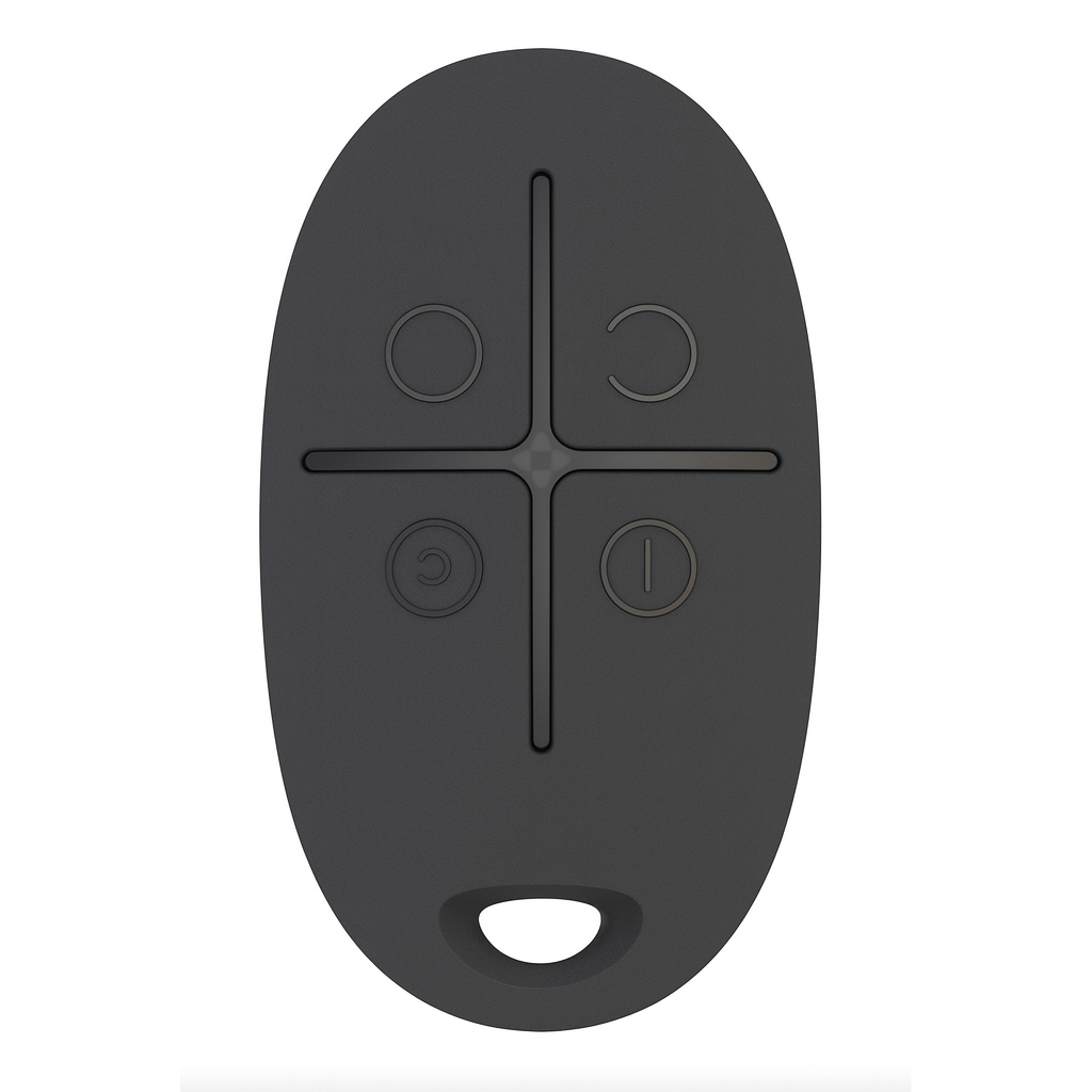 Брелок с тревожной кнопкой для управления системой охренения Ajax SpaceControl дальность до 1300 м Jeweller 868 МГц Black (af66dd67)