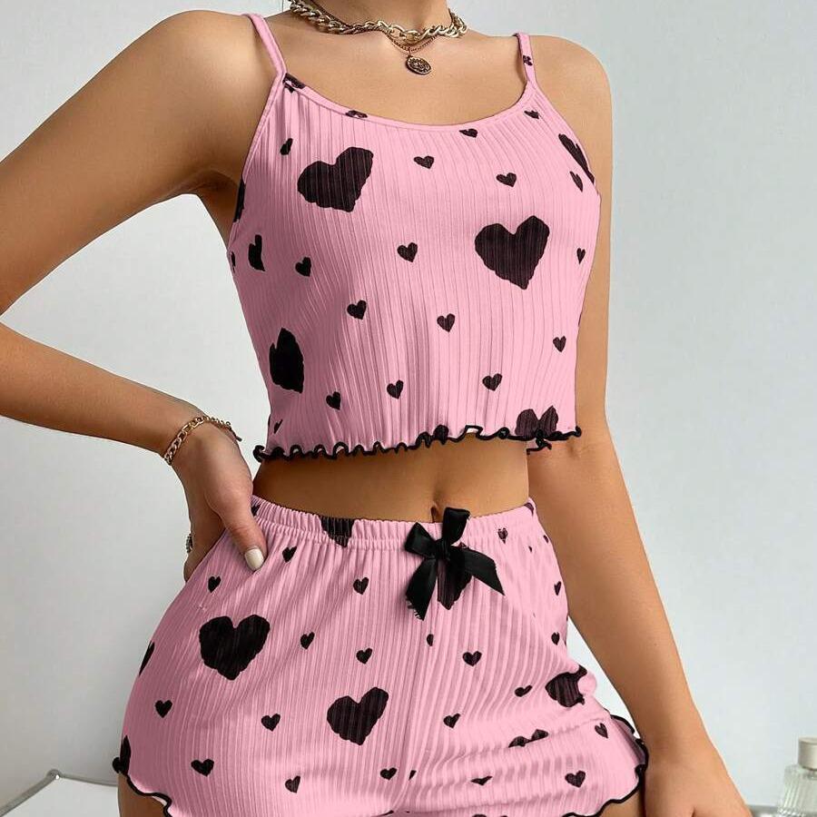 Пижама Сердце S/M Розовый (10000265(2)