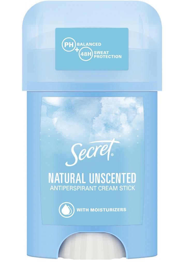 Антиперспірант кремовий Secret Natural Unscented 40 мл (500174244823) - фото 1