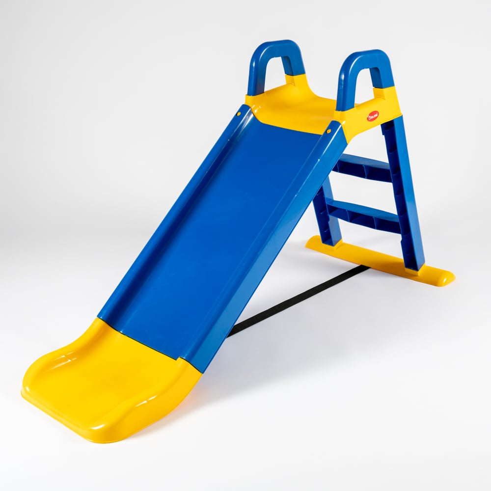 Детская горка Doloni 0140/03 пластиковая 145 см Сине-желтый (6253fd327aad184a050c6afe)