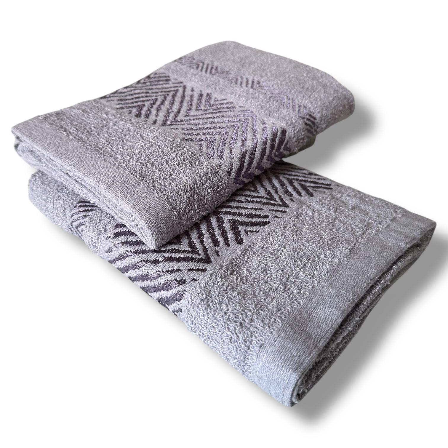 Полотенце махровое Malloory Home 45x95 см Светло-серый (6723-1)