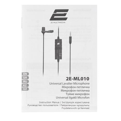 Микрофон петличный 2Е ML010 Черный (13103373) - фото 6