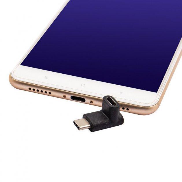Переходник угловой SUNROZ Type-1 USB Type-C-Type C (A48388) - фото 3
