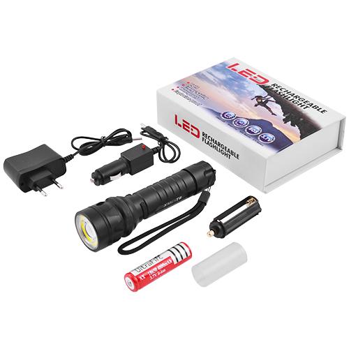 Фонарь ручной с ремешком 1881 T6/COB Black (5062)