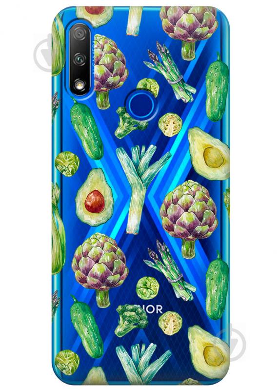 Прозрачный силиконовый чехол iSwag для Huawei Honor 9X с рисунком - Полезная еда (KS2736) Прозрачный силиконовый чехол iSwag для Huawei Honor 9X с рисунком - Полезная еда (KS2736)