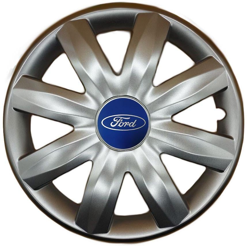 Колпаки SJS 221 с логотипом Ford 4 шт. R14 Серебряный (2654557215)