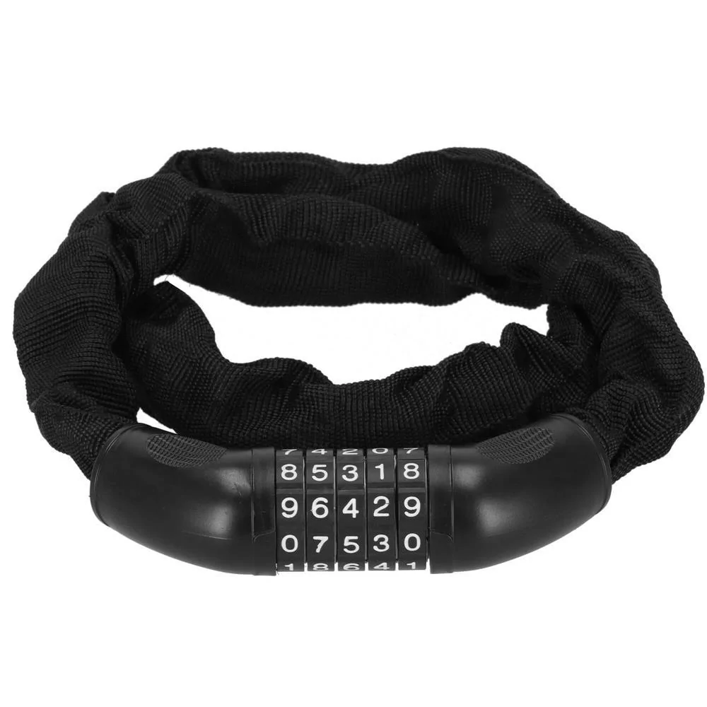 Замок цепной велосипедный кодовый 6х1000 мм (VR-6093)