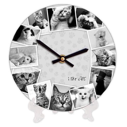 Годинник настінний круглий Presentville I like cats 18 см (CH18 P 15S191)