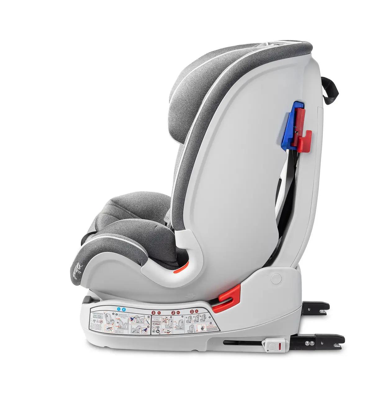 Автокрісло дитяче Caretero Yoga Isofix 0-36 кг 80х46х44 см Сірий (119928) - фото 7