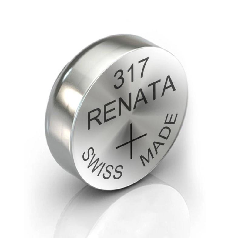 Батарейка годинникова Renata 1 шт. R317 Silver Oxide (SR516SW) - фото 1 Батарейка годинникова Renata 1 шт. R317 Silver Oxide (SR516SW) - фото 1
