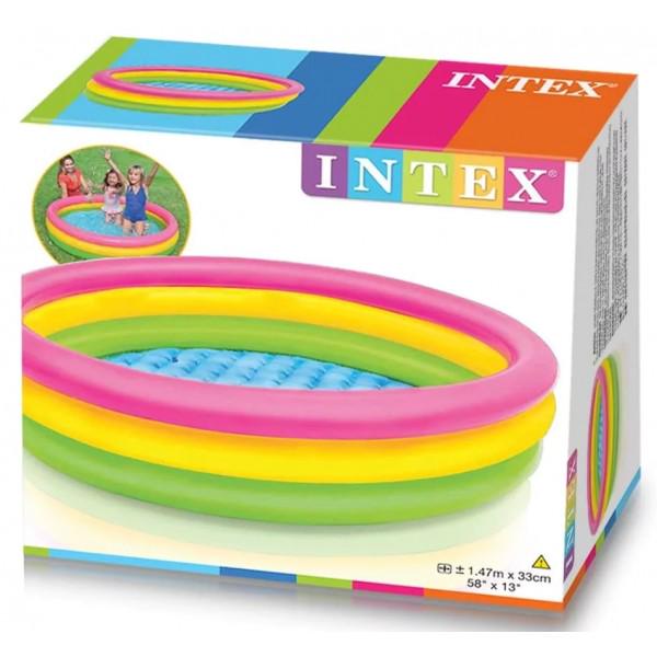Детский надувной бассейн Intex Радуга от 2 лет, 147х33 см Детский надувной бассейн Intex Радуга от 2 лет, 147х33 см