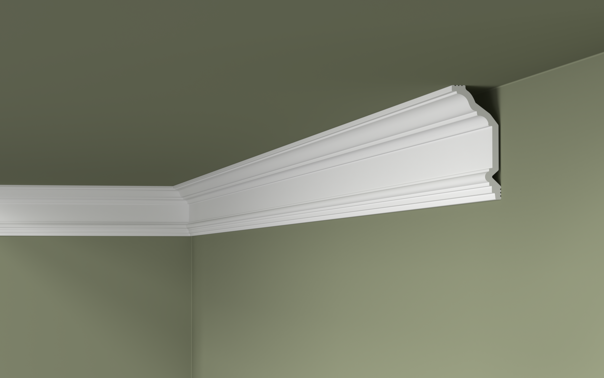 Потолочный плинтус BG110/30 экструдированный 44х100х2000 мм (BG110/30)