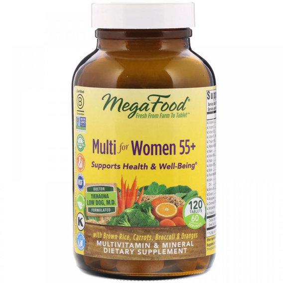Вітамінно-мінеральний комплекс MegaFood Multi for Women 55+ 120 Tabs