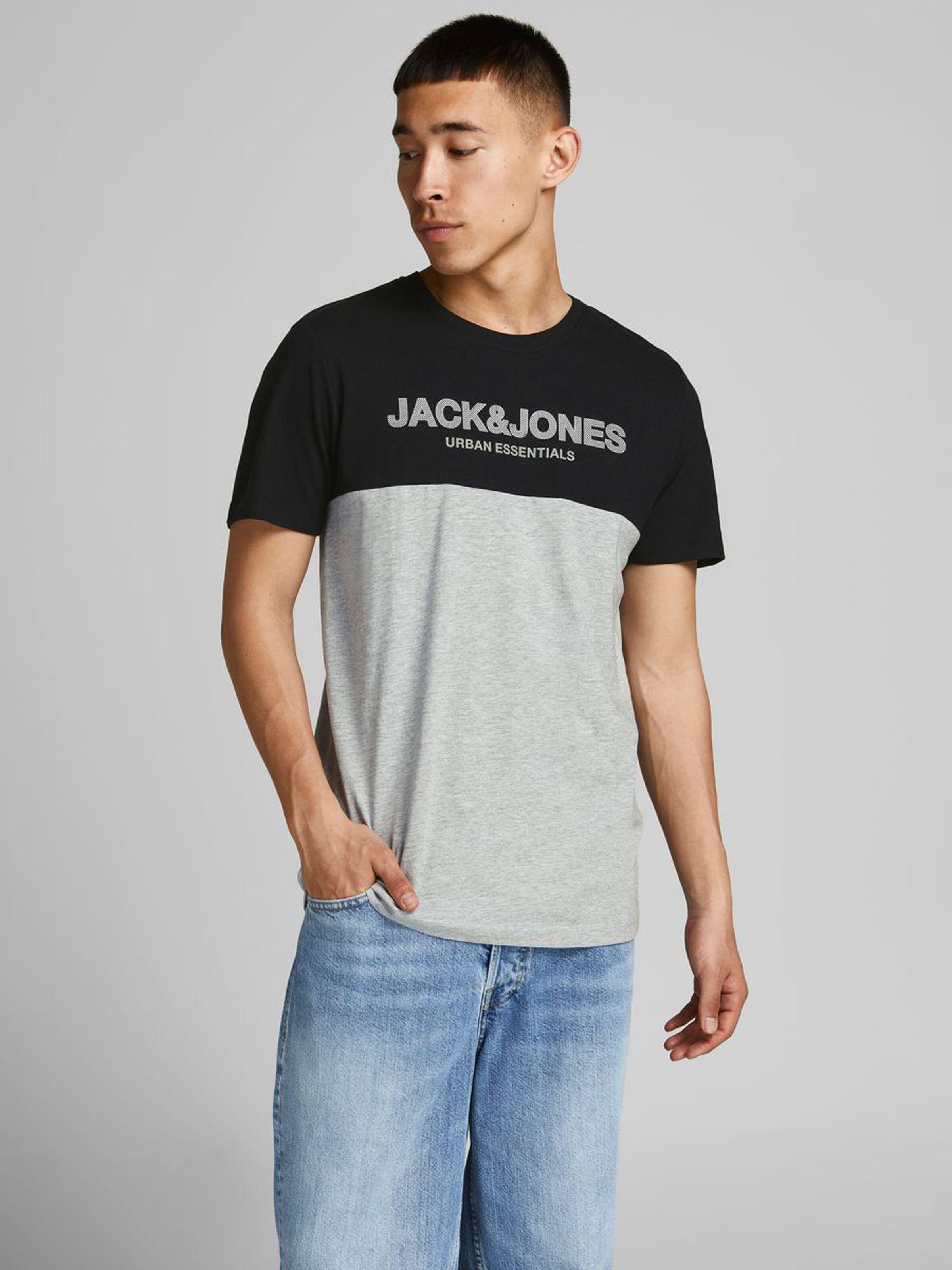 Футболка чоловіча Jack & Jones 12190452 XS Чорний