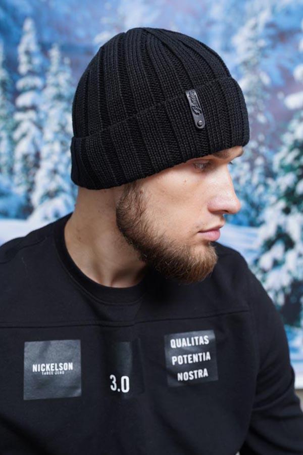 Шапка мужская Braxton Бен Черный (5081)