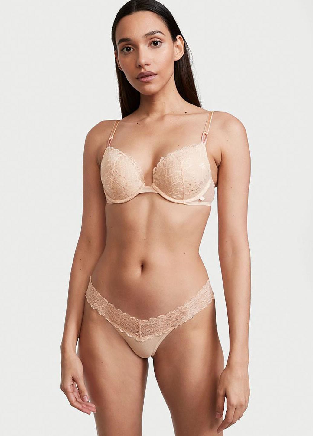 Трусики Victoria's Secret L Бежевый (7040000124452SEQL)