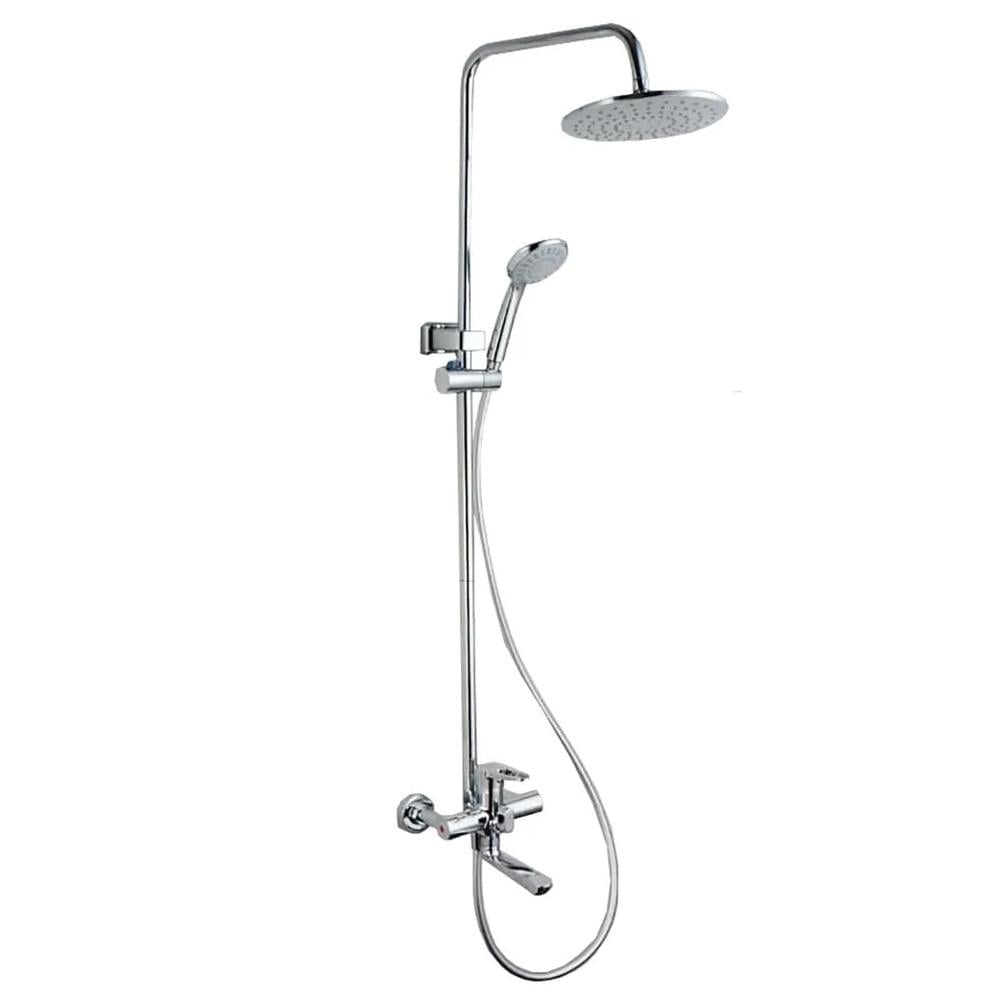 Душевая система смеситель для ванны и душа Zegor PUD16-A045 с лейкой тропический дождь (324030)