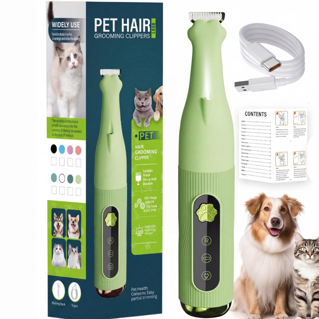 Триммер аккумуляторный для труднодоступных зон животных с подсветкой Idepet Paw Trimmer LED