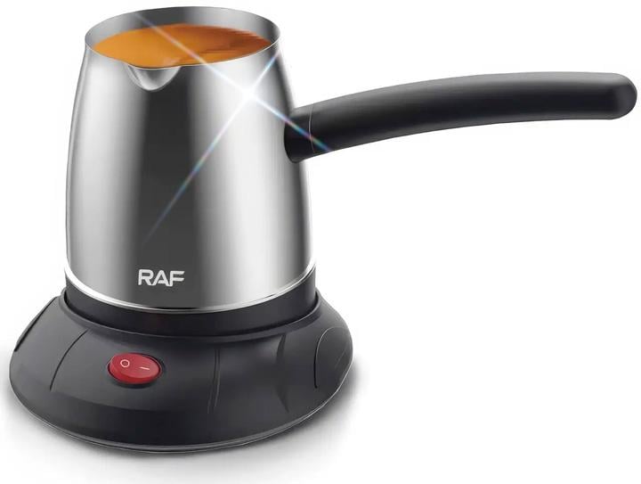 Электрическая турка для варки кофе BRS с защитой от перегрева кофеварка для кофе из нержавеющей стали 500 мл Silver (490851639)