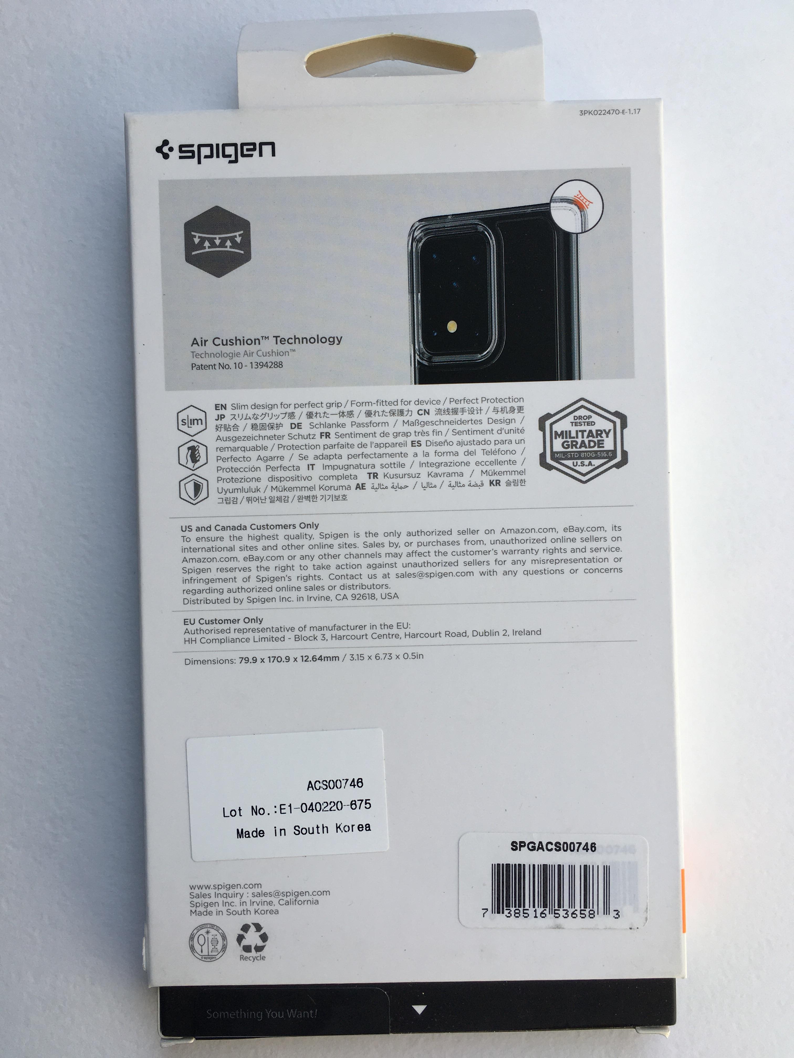 Чохол протиударний прозорий Spigen Ultra Hybrid Crystal ACS00746 для Samsung Galaxy S20 Ultra (6.9") Clear - фото 5