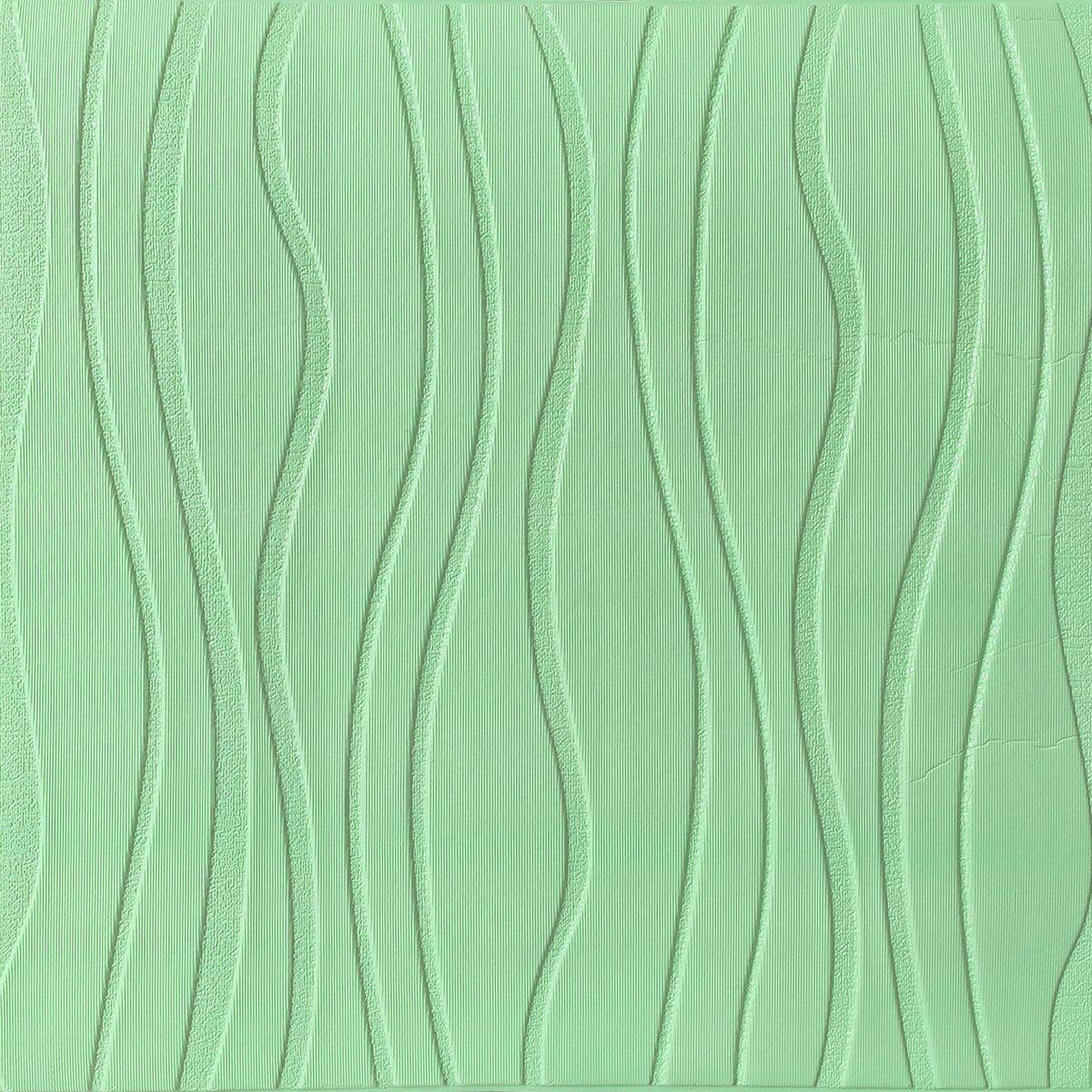 3D-панель Sticker Wall SW-00001327 самоклеюча 600x600x6 мм Зелений (991943531)