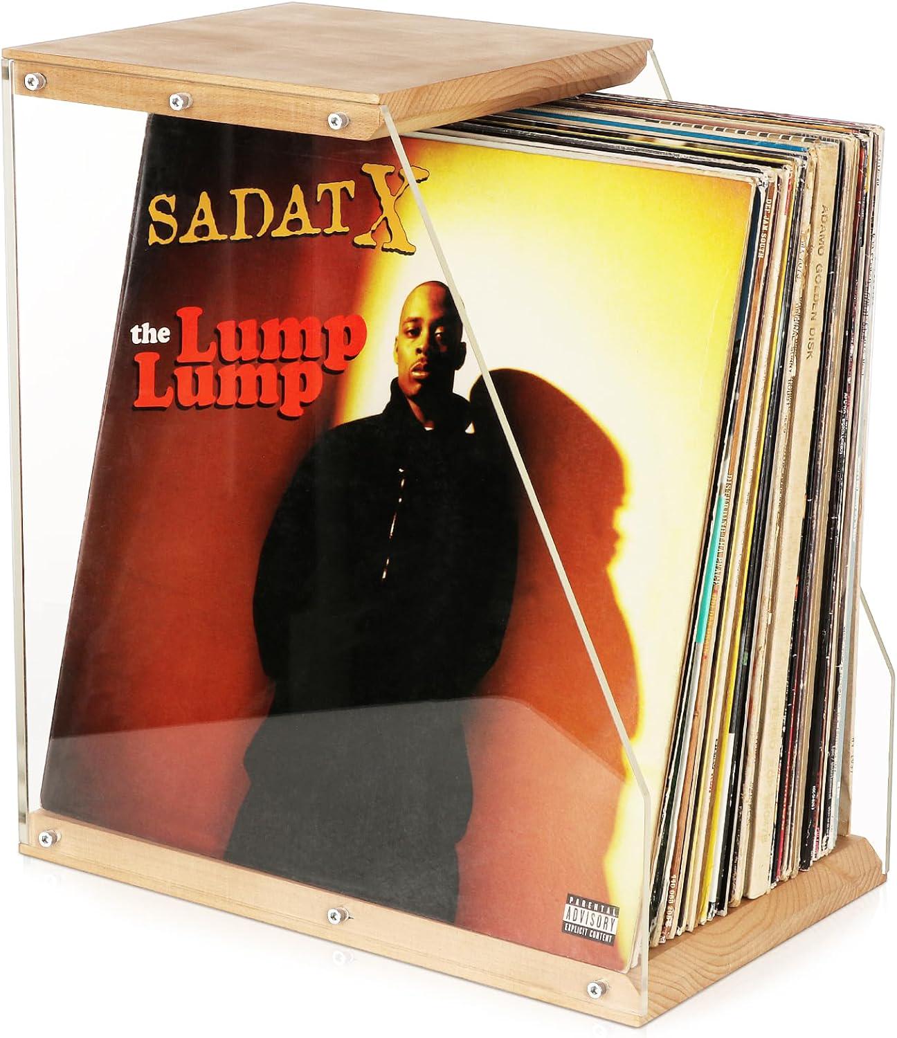 Підставка органайзер для зберігання вінілових платівок 35х33х20 Light wood (SP-100-6) - фото 4 Підставка органайзер для зберігання вінілових платівок 35х33х20 Light wood (SP-100-6) - фото 4