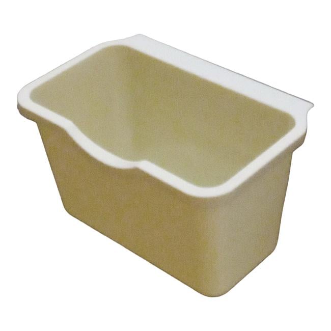 Навесная мусорная корзина на дверцы Молочный (13984347)