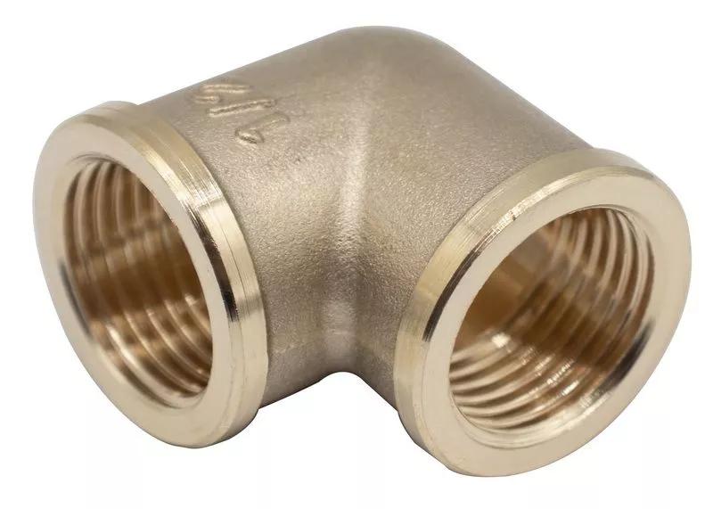 Кутник 90° Wezer SQ-1043354 латунь внутрішня-внутрішня 1/2" (155290) - фото 1 Кутник 90° Wezer SQ-1043354 латунь внутрішня-внутрішня 1/2" (155290) - фото 1