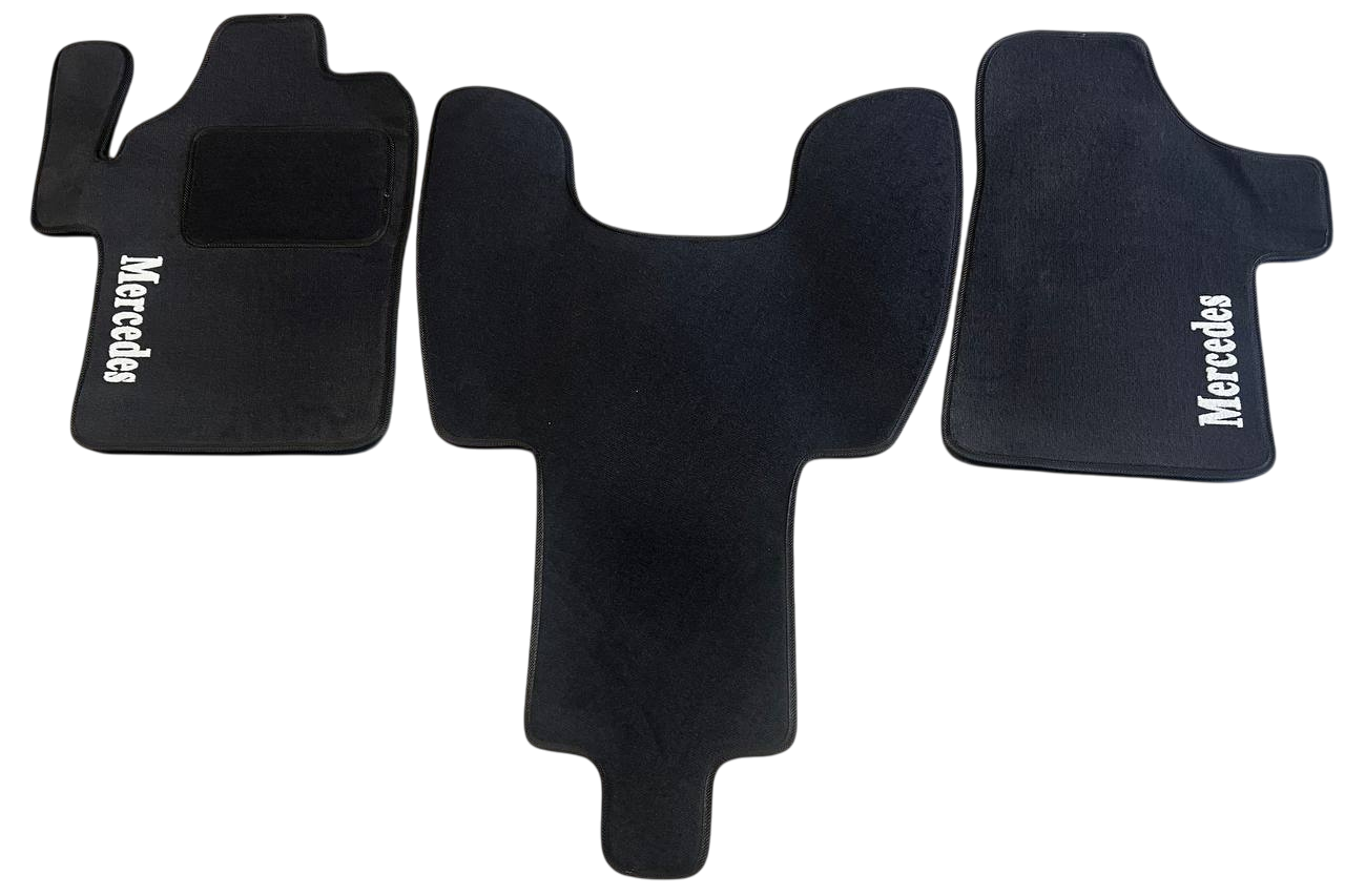 Коврики в салон ворсовые для Mercedes Vito 639 2003-2014 большая длинная перемычка 5 шт. Черный (27327160)