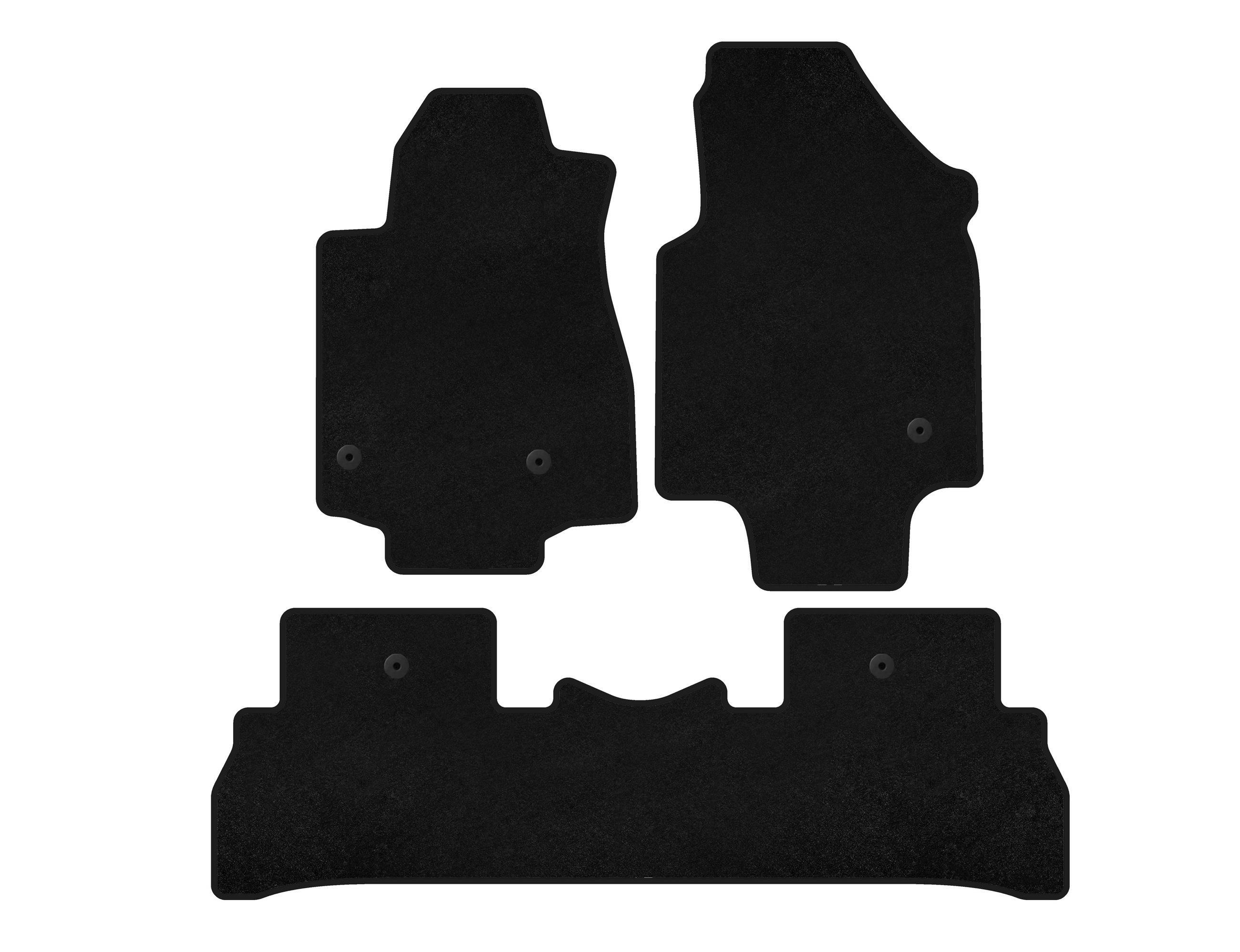 Коврики текстильные Digital Designs Classic 2008-2012 7-местный для Honda Pilot 2008-2015 гг. Черный (135925)