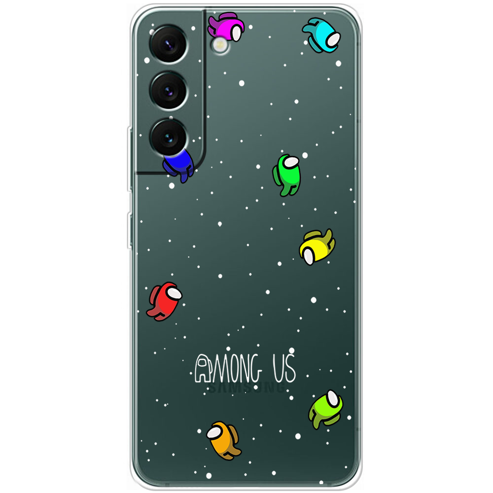 Чехол BoxFace Samsung Galaxy S22 (S901) Among Us Invisible Прозрачный силикон (44180-bk76-44180)