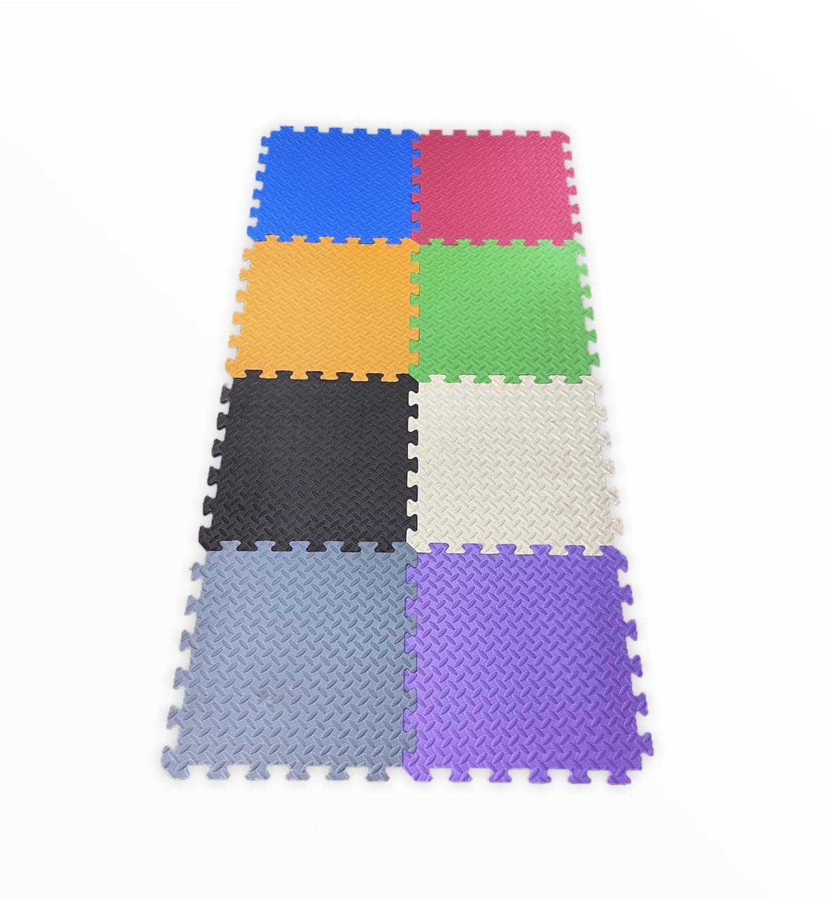 Коврик-пазл EVA 1,40м2 толщина 10 мм плотность 80-100 кг/м3 50х50 см 6 шт.