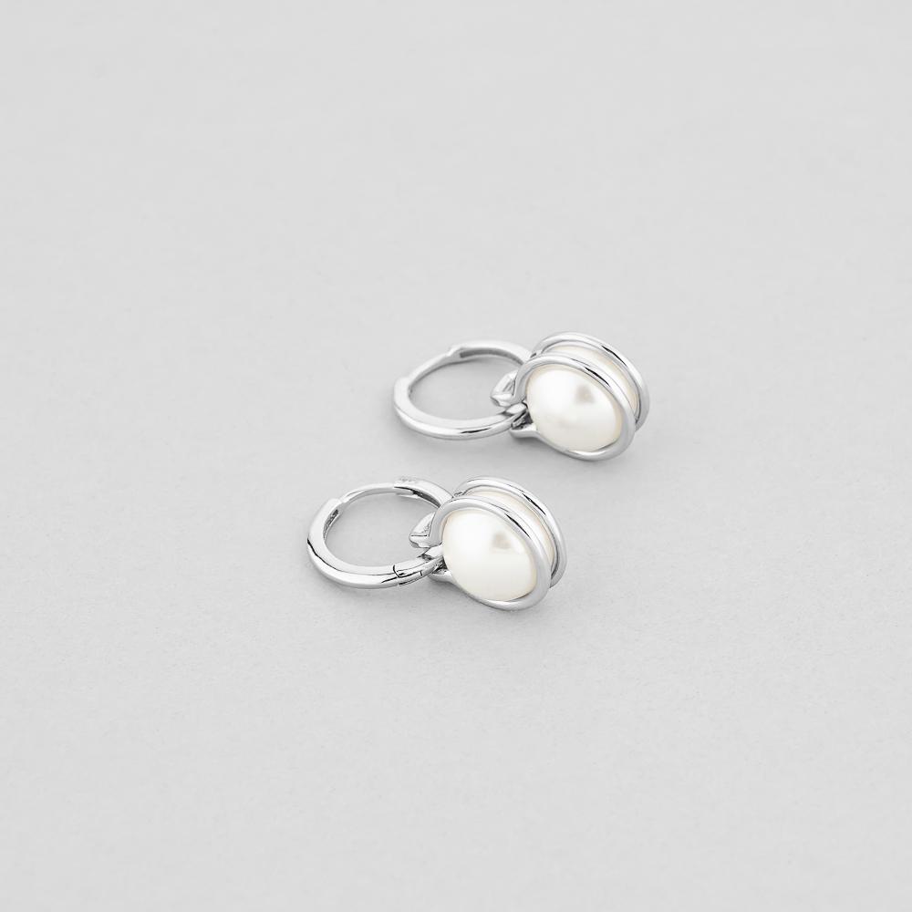Серебряные серьги Minimal Море искушения (9472)