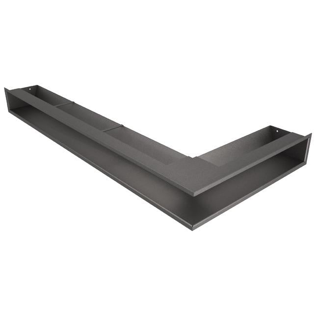 Вентиляционная решетка для камина Saven Loft Angle угловая левая 95х450х950 мм Графитовый (LOFT/NL/9,5/45/95/G)