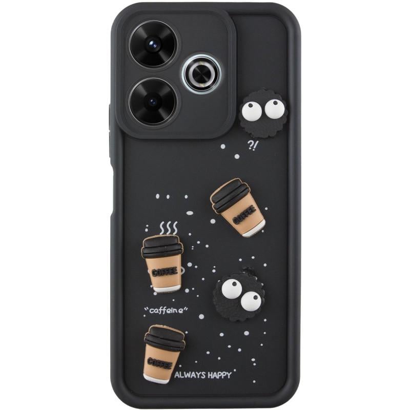 Противоударный чехол TPU Toys Case для Xiaomi Redmi 13 4G / Poco M6 4G Black / Always Happy