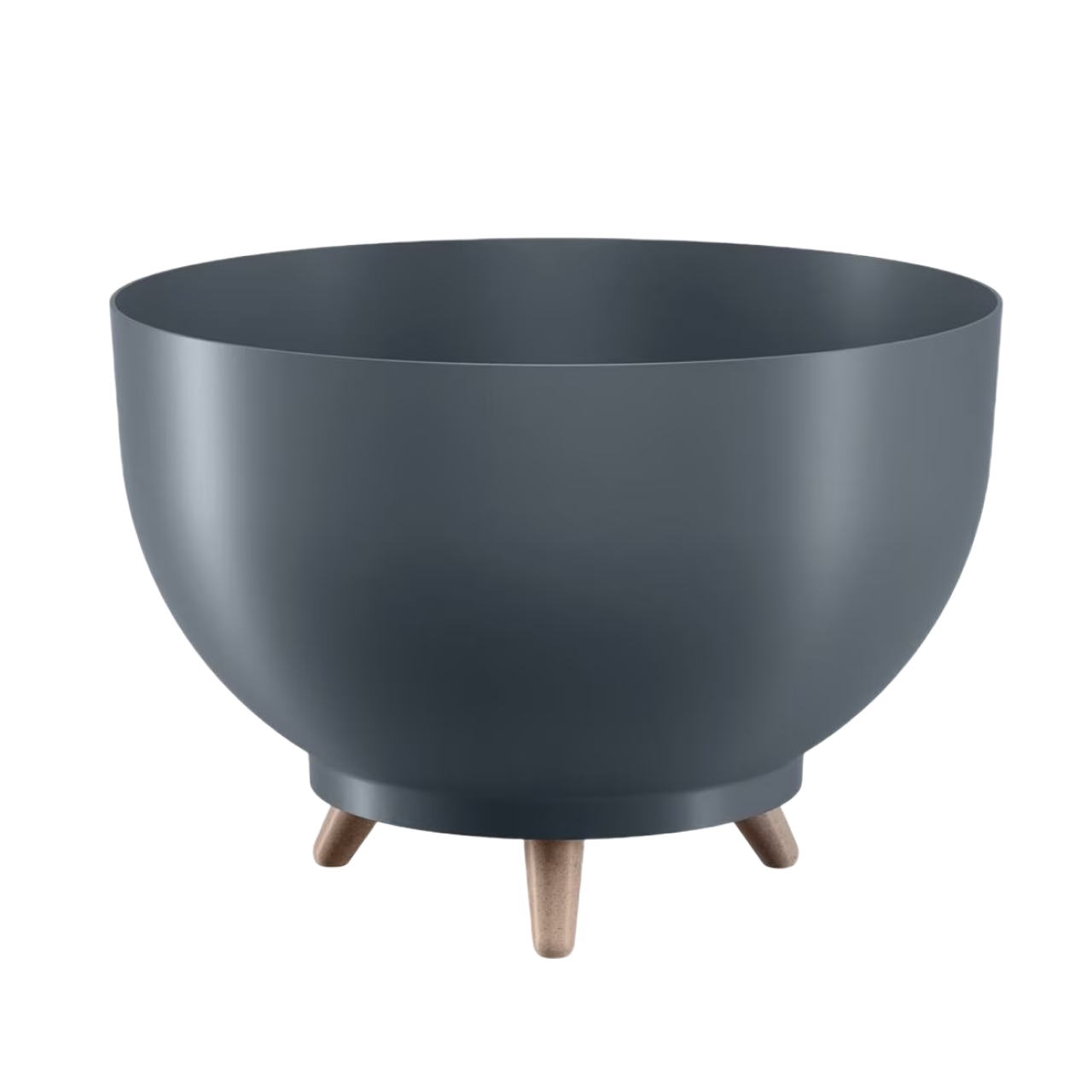 Горшок на ножках SATINA 30 см Антрацитовый (46735) - фото 1