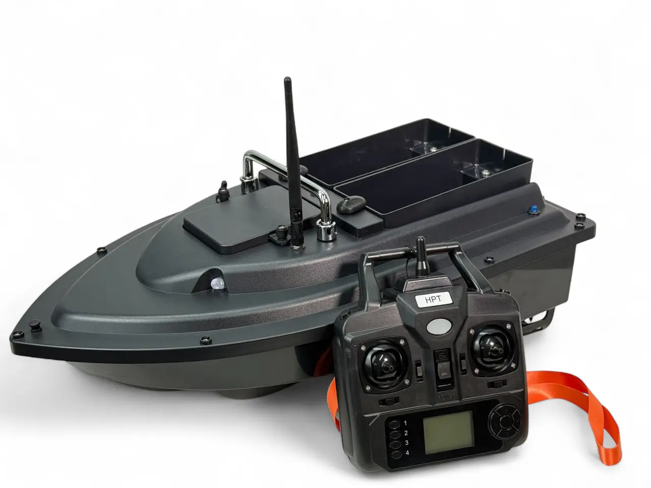 Короповий кораблик Lixada Black T17 2 бункера GPS автопілот