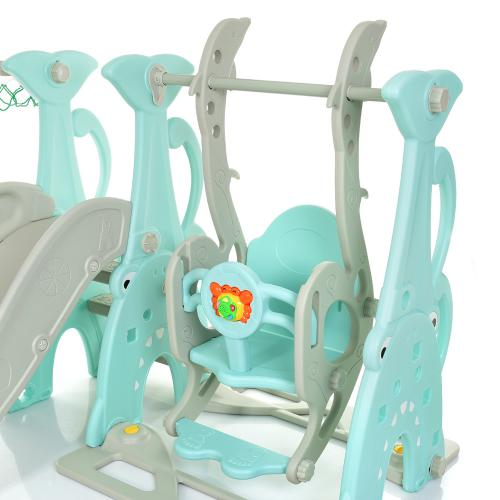 Горка-качалка детская BAMBI WM19083A-5 148-180-110 см Мятный (WM19083A-5/105,03)