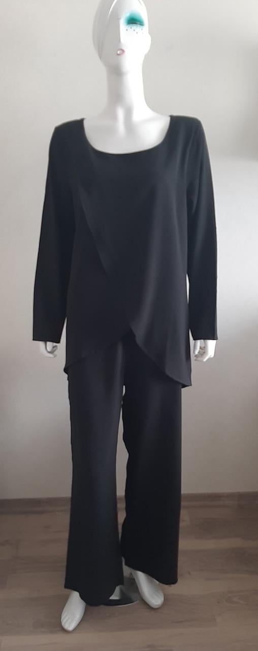 Костюм брючний жіночий Чорний (29095222) - фото 3 Костюм брючний жіночий Чорний (29095222) - фото 3