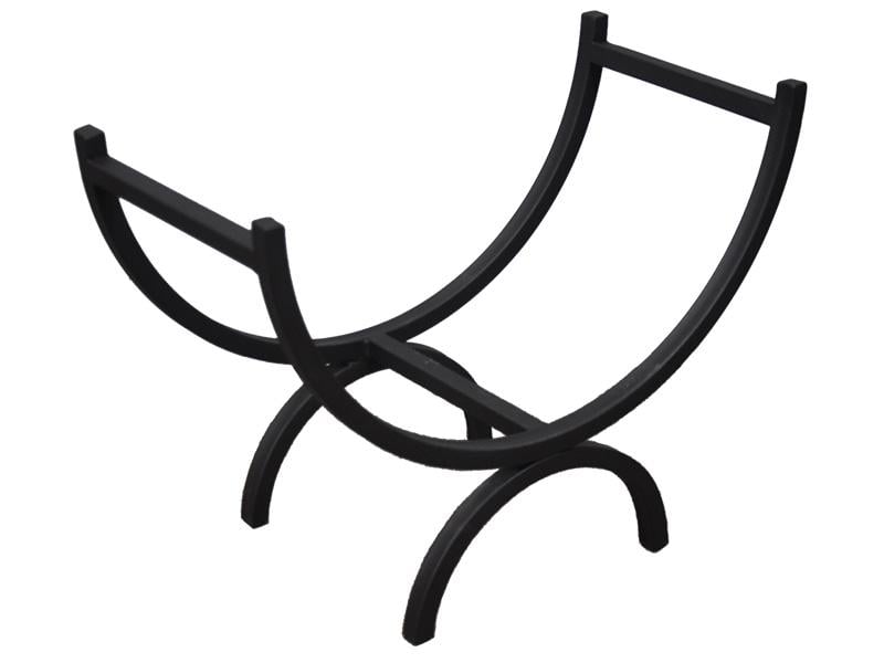 Дровница металлическая на ножках Kompred Чаша OL688 480х240х380 мм Черный